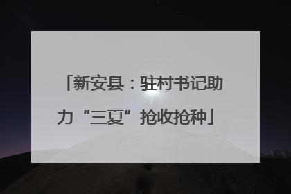 新安县：驻村书记助力“三夏”抢收抢种