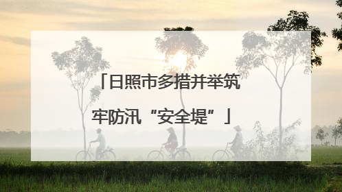 日照市多措并举筑牢防汛“安全堤”