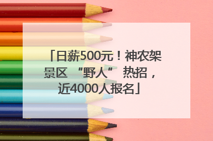 日薪500元！神农架景区 “野人” 热招，近4000人报名