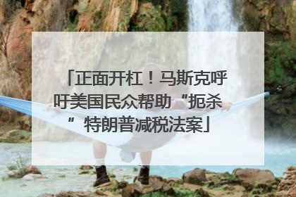 正面开杠！马斯克呼吁美国民众帮助“扼杀”特朗普减税法案