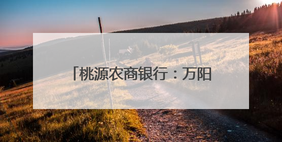 桃源农商银行：万阳云起处 信贷润春山
