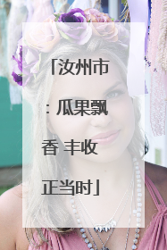 汝州市：瓜果飘香 丰收正当时