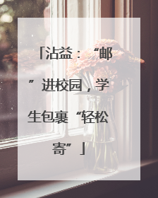 沾益：“邮”进校园，学生包裹“轻松寄”