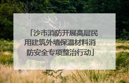 沙市消防开展高层民用建筑外墙保温材料消防安全专项整治行动