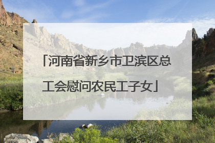 河南省新乡市卫滨区总工会慰问农民工子女