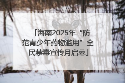 海南2025年“防范青少年药物滥用”全民禁毒宣传月启幕