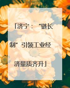济宁：“链长制”引领工业经济量质齐升