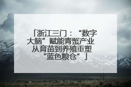 浙江三门：“数字大脑”赋能青蟹产业 从育苗到养殖重塑“蓝色粮仓”