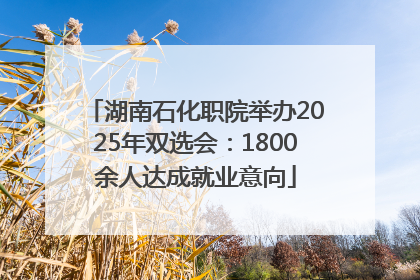 湖南石化职院举办2025年双选会：1800余人达成就业意向