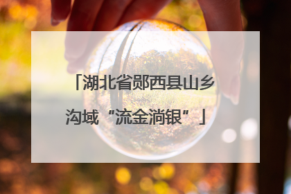 湖北省郧西县山乡沟域“流金淌银”