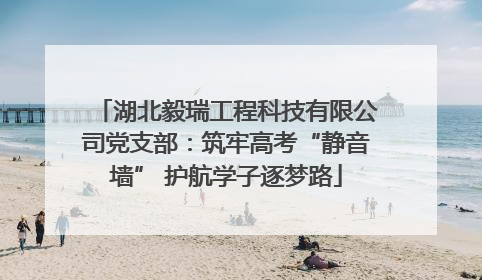 湖北毅瑞工程科技有限公司党支部：筑牢高考“静音墙” 护航学子逐梦路