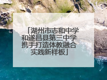 湖州市志和中学和遂昌县第三中学携手打造体教融合实践新样板