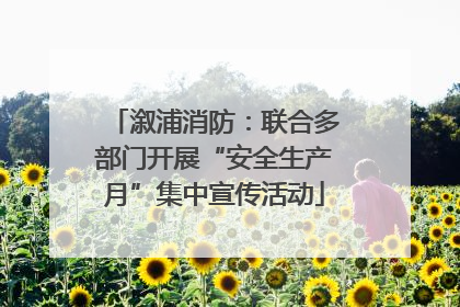 溆浦消防：联合多部门开展“安全生产月”集中宣传活动