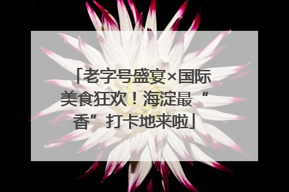 老字号盛宴×国际美食狂欢！海淀最“香”打卡地来啦