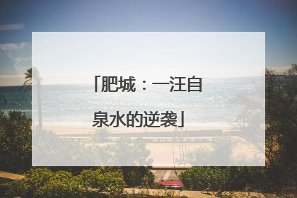 肥城：一汪自泉水的逆袭