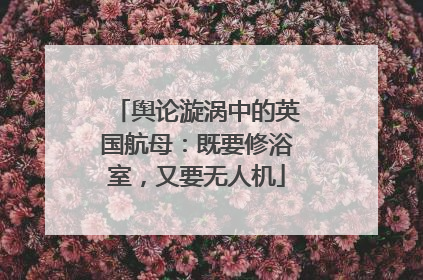 舆论漩涡中的英国航母：既要修浴室，又要无人机