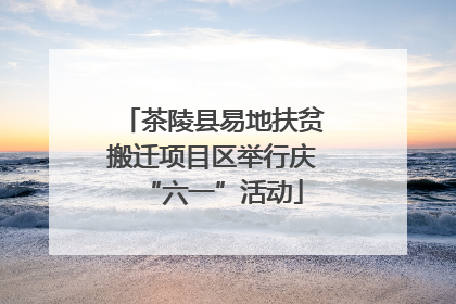 茶陵县易地扶贫搬迁项目区举行庆“六一”活动