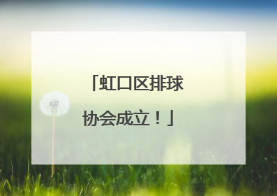 虹口区排球协会成立！