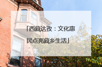 西藏达孜：文化惠民点亮藏乡生活