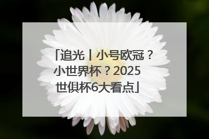 追光丨小号欧冠？小世界杯？2025世俱杯6大看点