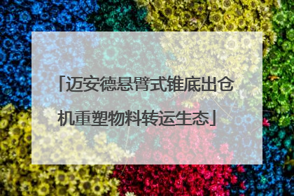 迈安德悬臂式锥底出仓机重塑物料转运生态