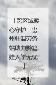 跨区域暖心守护｜贵州驻温劳务站助力黔籍娃入学无忧