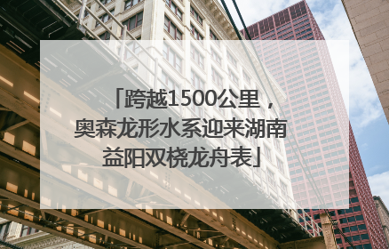 跨越1500公里，奥森龙形水系迎来湖南益阳双桡龙舟表