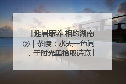 避暑康养 相约湖南②｜茶陵：水天一色间，于时光里拾取诗意