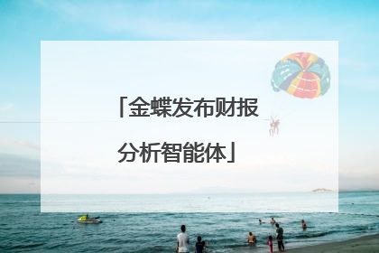 金蝶发布财报分析智能体