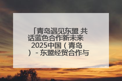 青岛遇见东盟 共话蓝色合作新未来 2025中国（青岛）－东盟经贸合作与人文交流活动举行