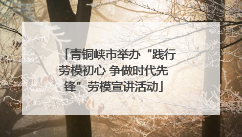 青铜峡市举办“践行劳模初心 争做时代先锋”劳模宣讲活动
