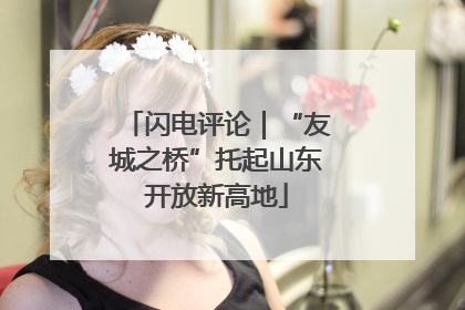 闪电评论｜“友城之桥”托起山东开放新高地
