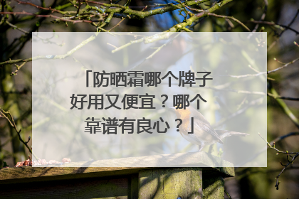 防晒霜哪个牌子好用又便宜？哪个靠谱有良心？
