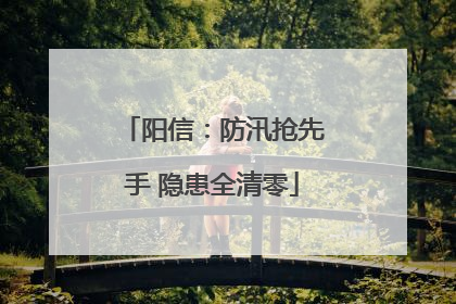 阳信：防汛抢先手 隐患全清零