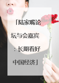 陆家嘴论坛与会嘉宾：长期看好中国经济