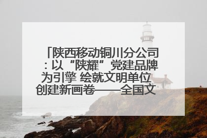 陕西移动铜川分公司：以“陕耀”党建品牌为引擎 绘就文明单位创建新画卷——全国文明单位创建纪实