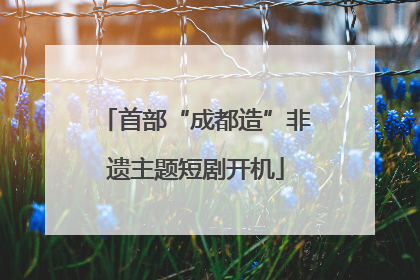 首部“成都造”非遗主题短剧开机