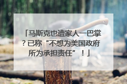 马斯克也遭家人一巴掌？已称“不想为美国政府所为承担责任”！