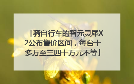 骑自行车的智元灵犀X2公布售价区间，每台十多万至三四十万元不等