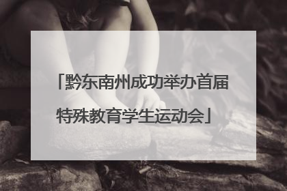 黔东南州成功举办首届特殊教育学生运动会