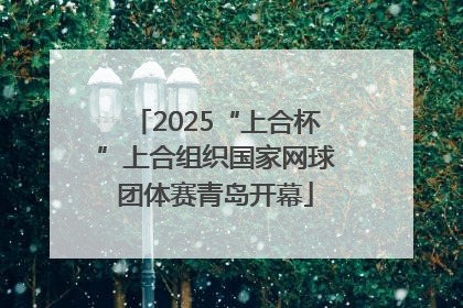 2025“上合杯”上合组织国家网球团体赛青岛开幕