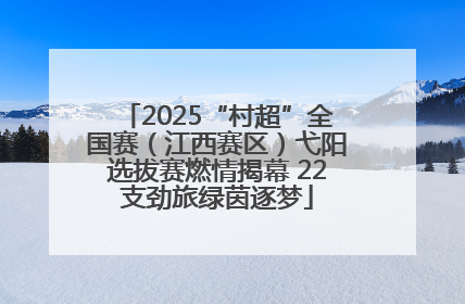 2025“村超”全国赛（江西赛区）弋阳选拔赛燃情揭幕 22支劲旅绿茵逐梦