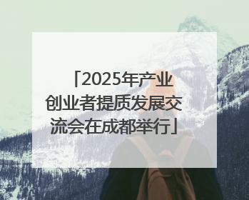 2025年产业创业者提质发展交流会在成都举行