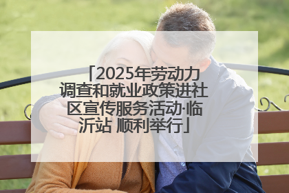 2025年劳动力调查和就业政策进社区宣传服务活动·临沂站 顺利举行