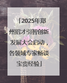 2025年郑州招才引智创新发展大会启动，各领域专家畅谈宝贵经验