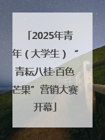 2025年青年（大学生）“青耘八桂·百色芒果”营销大赛开幕