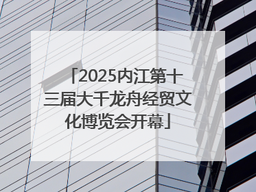 2025内江第十三届大千龙舟经贸文化博览会开幕
