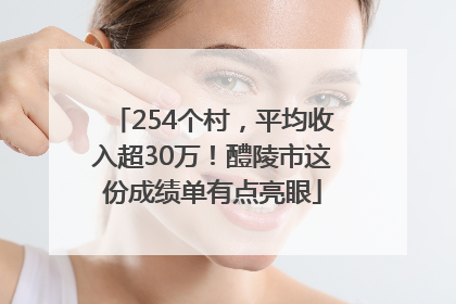 254个村，平均收入超30万！醴陵市这份成绩单有点亮眼