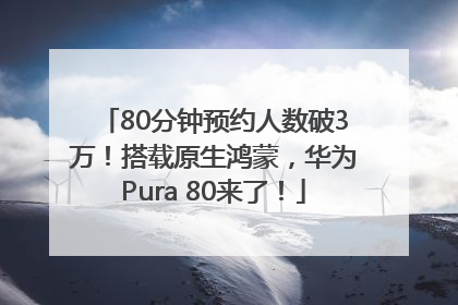 80分钟预约人数破3万！搭载原生鸿蒙，华为Pura 80来了！